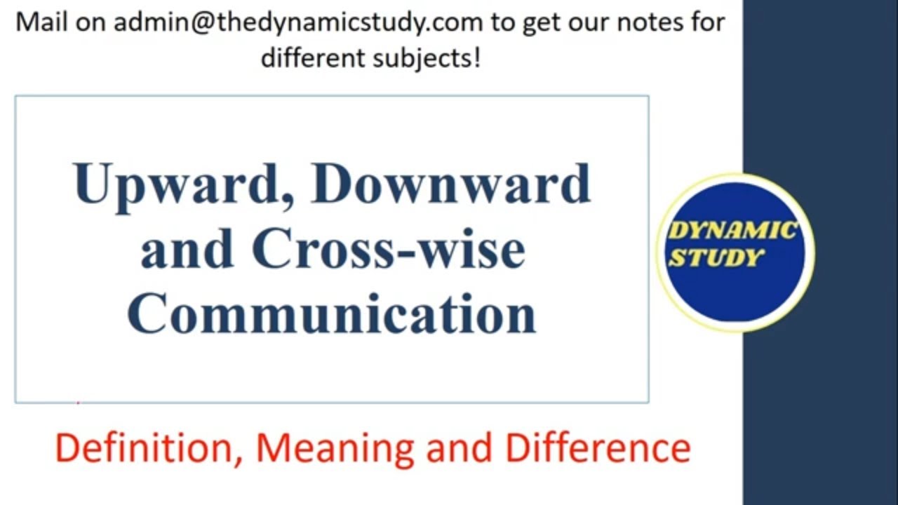 Upward, Downward and Cross-wise Communication