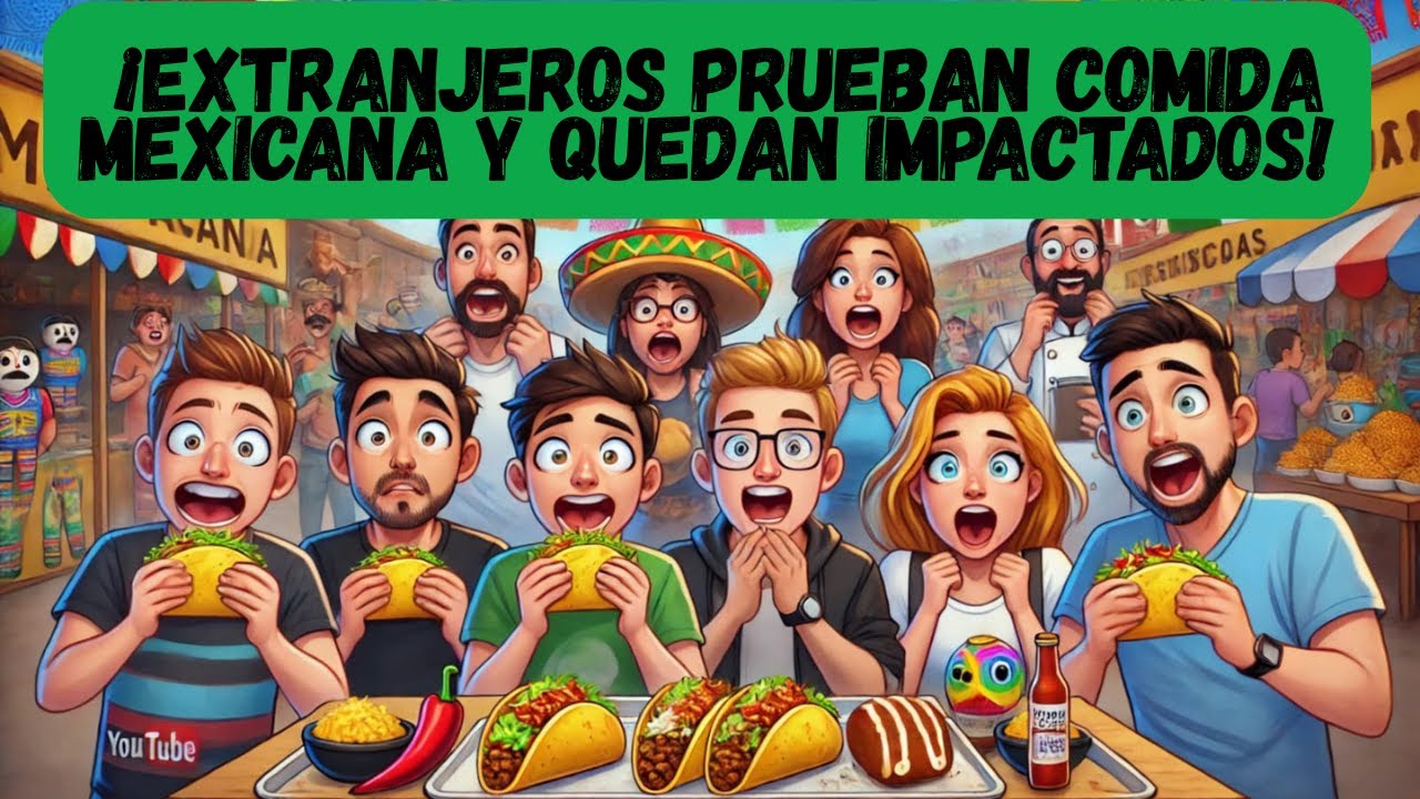 ¡Extranjeros prueban comida mexicana y quedan impactados!