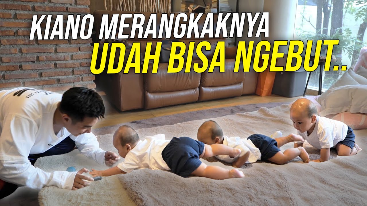 7 BULAN KIANO UDAH BISA NGERANGKAK NGEBUT !! UDAH KAYA MILITER, DIAJARIN TRUS SAMA PAPAH MAMAHNYA..