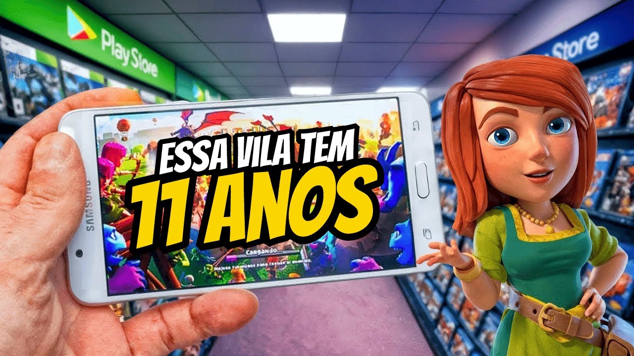 ABRI Minha Vila ABANDONADA de 11 Anos no CLASH OF CLANS!