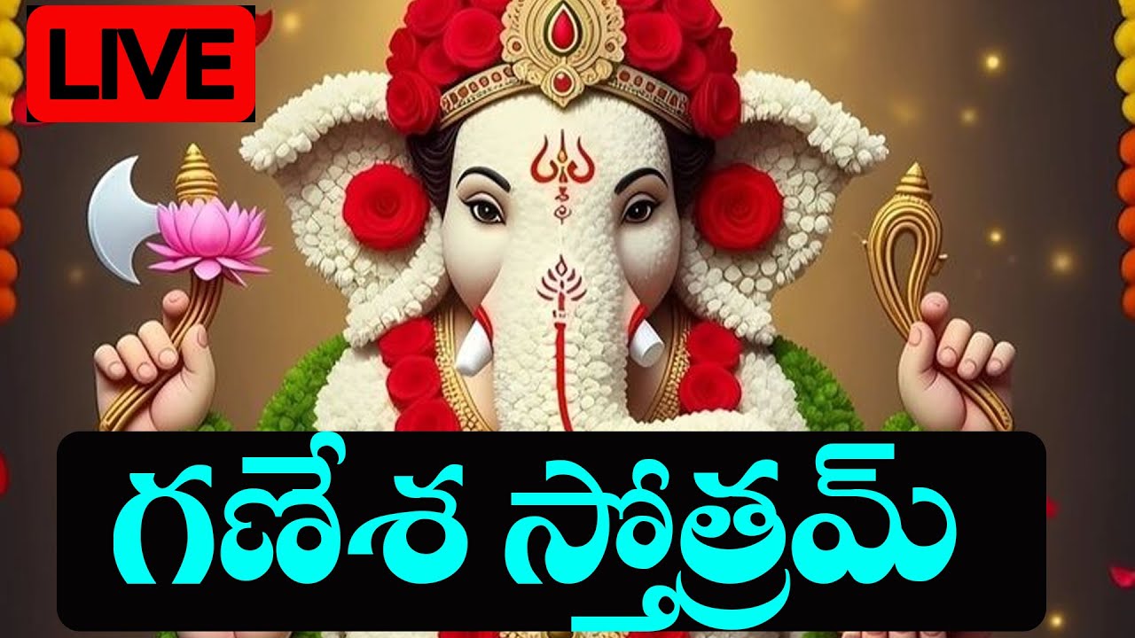 LIVE  :   బుధవారం  గణేశ స్తోత్రమ్ 11 నిమిషాలు విన్నారంటే మీ కష్టాలన్నీ తొలిగిపోయి శుభ వార్త వింటారు