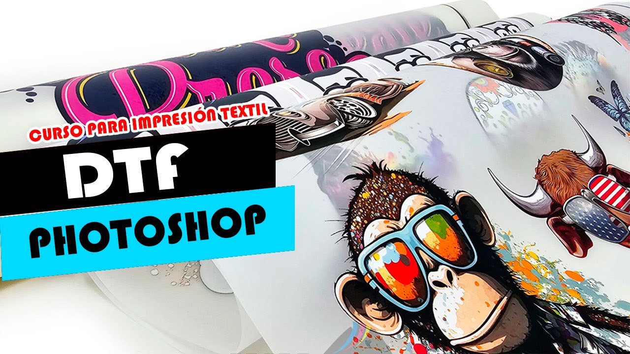 💥[CURSO de DISEÑO GRAFICO para ESTAMPADO TEXTIL] Archivo para DTF con Photoshop