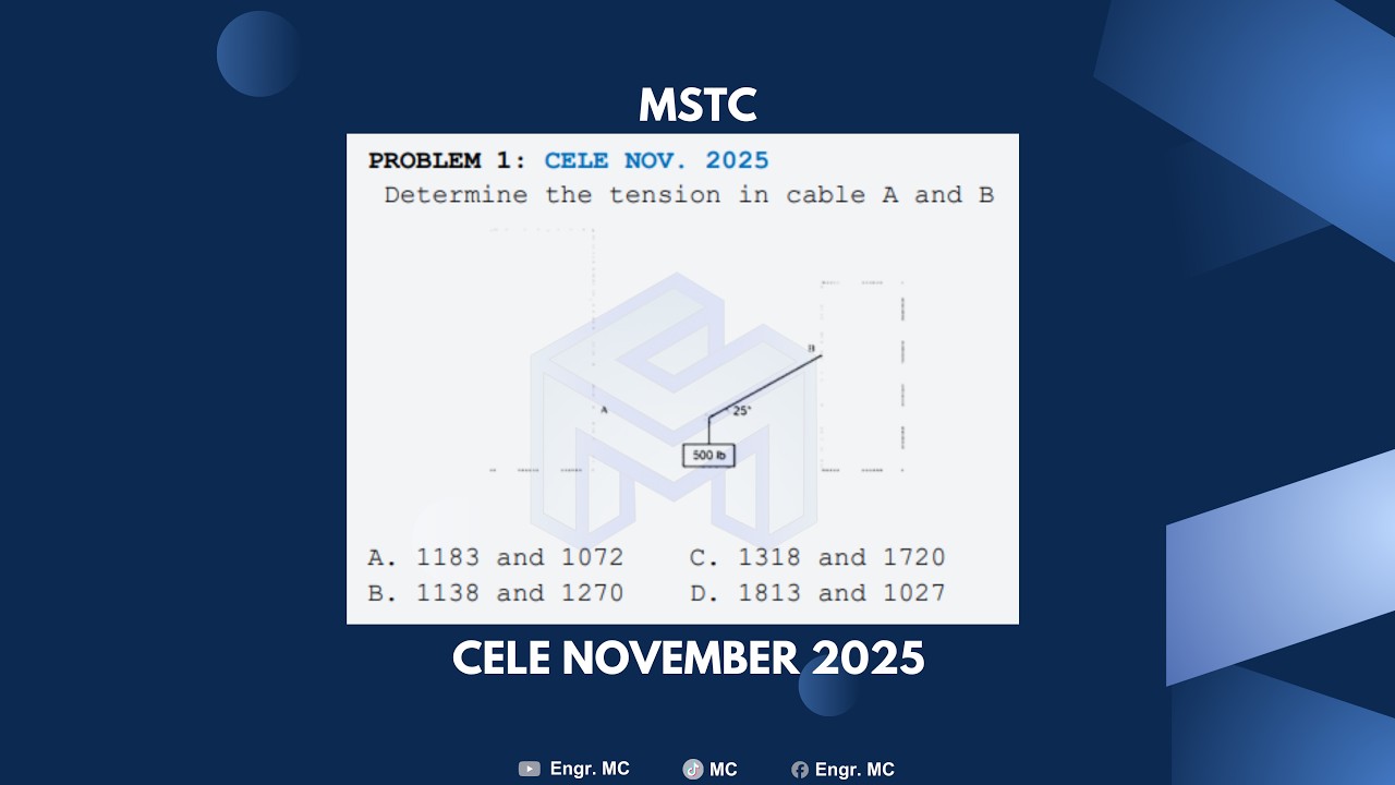 MSTC CELE November 2025: Problem 1