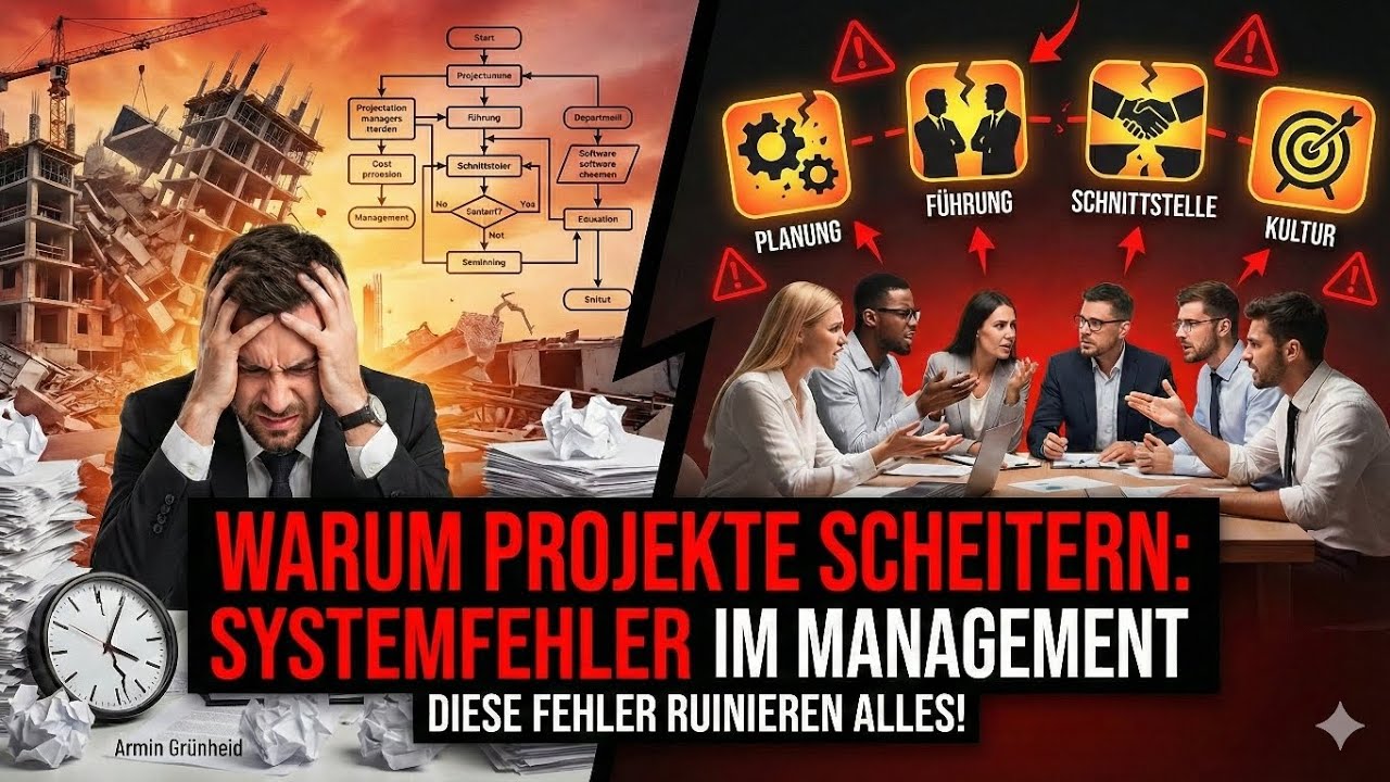 Warum Projekte 📑 scheitern: 4 wiederkehrende Systemfehler im Management