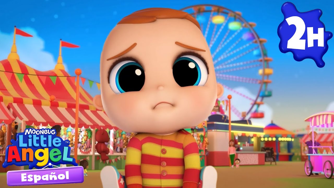 ¡Me perdí en el parque de diversiones! 😭 Canciones Infantiles🎵 Moonbug Español | Little Angel