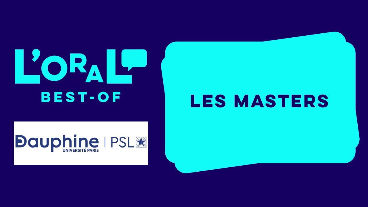 UNIVERSITÉ PARIS-DAUPHINE - PSL - Best-of - Les Masters