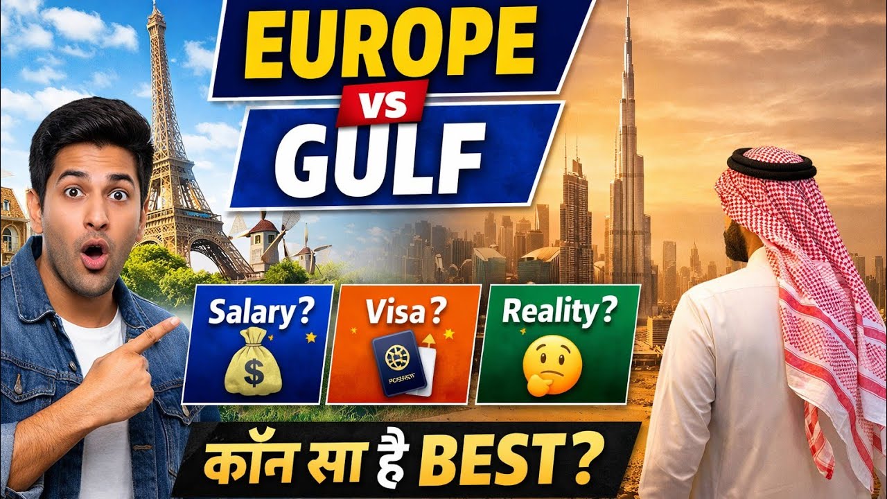 Europe & Gulf Jobs 2026 | Saudi, Dubai, Europe Work Visa | Salary, Process & Truth