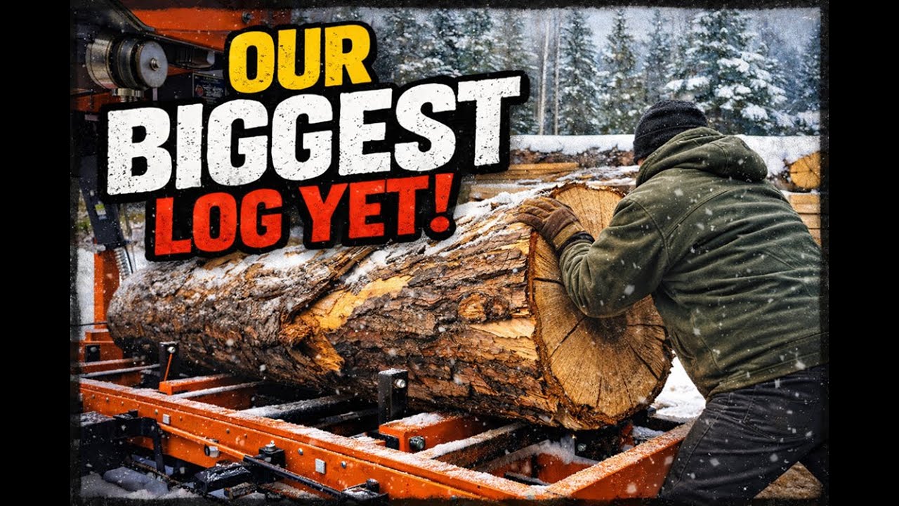 Our Biggest Log Yet | Wrestling a 3,500-LB Monster onto the Sawmill