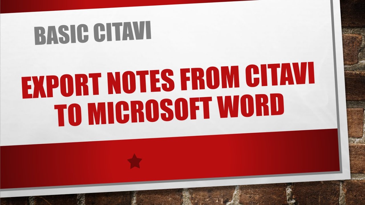 5 Citavi and MsWord
