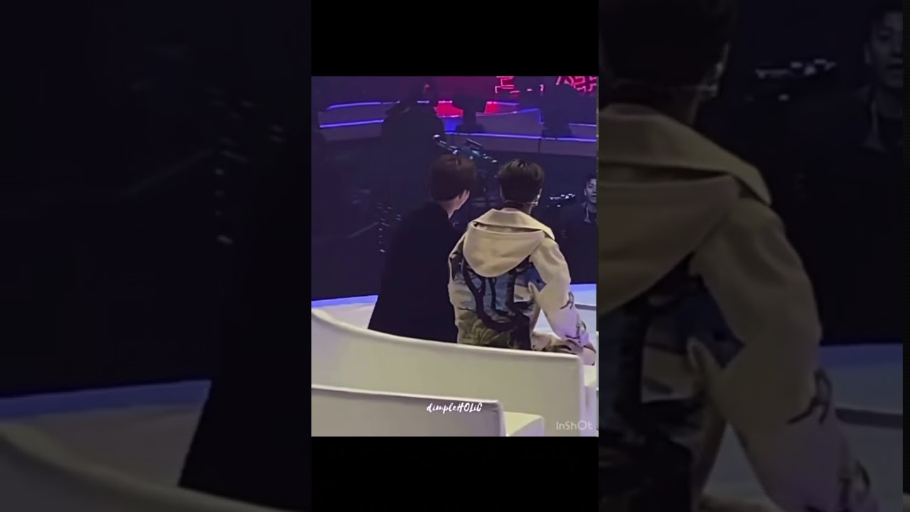 [NinePercent] 陈立农和张PD聊天，突然听到蔡徐坤的《YOUNG》，农农开始跟着节奏摇摆，还很认真地盯着VCR看
