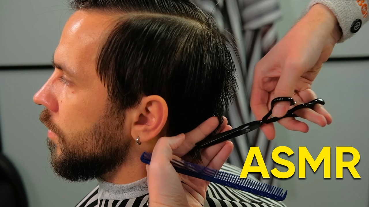 Чистый звук ножниц: ASMR стрижка для глубокого и спокойного сна! 💈 АСМР БАРБЕР