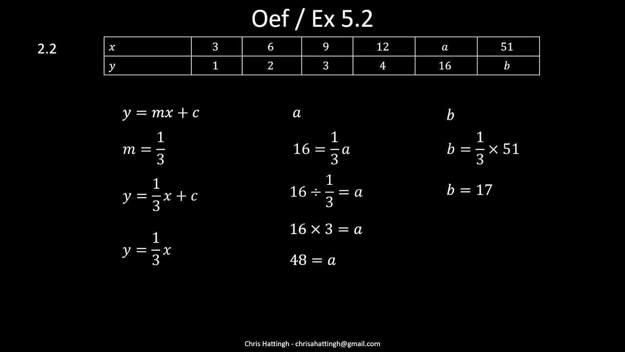 Oefening 5.1; 5.2 & 5.3