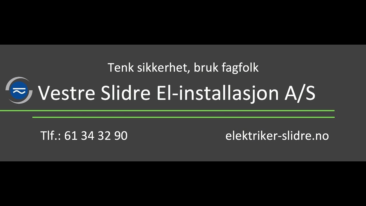 Reklamefilm Vestre Slidre El installasjon AS
