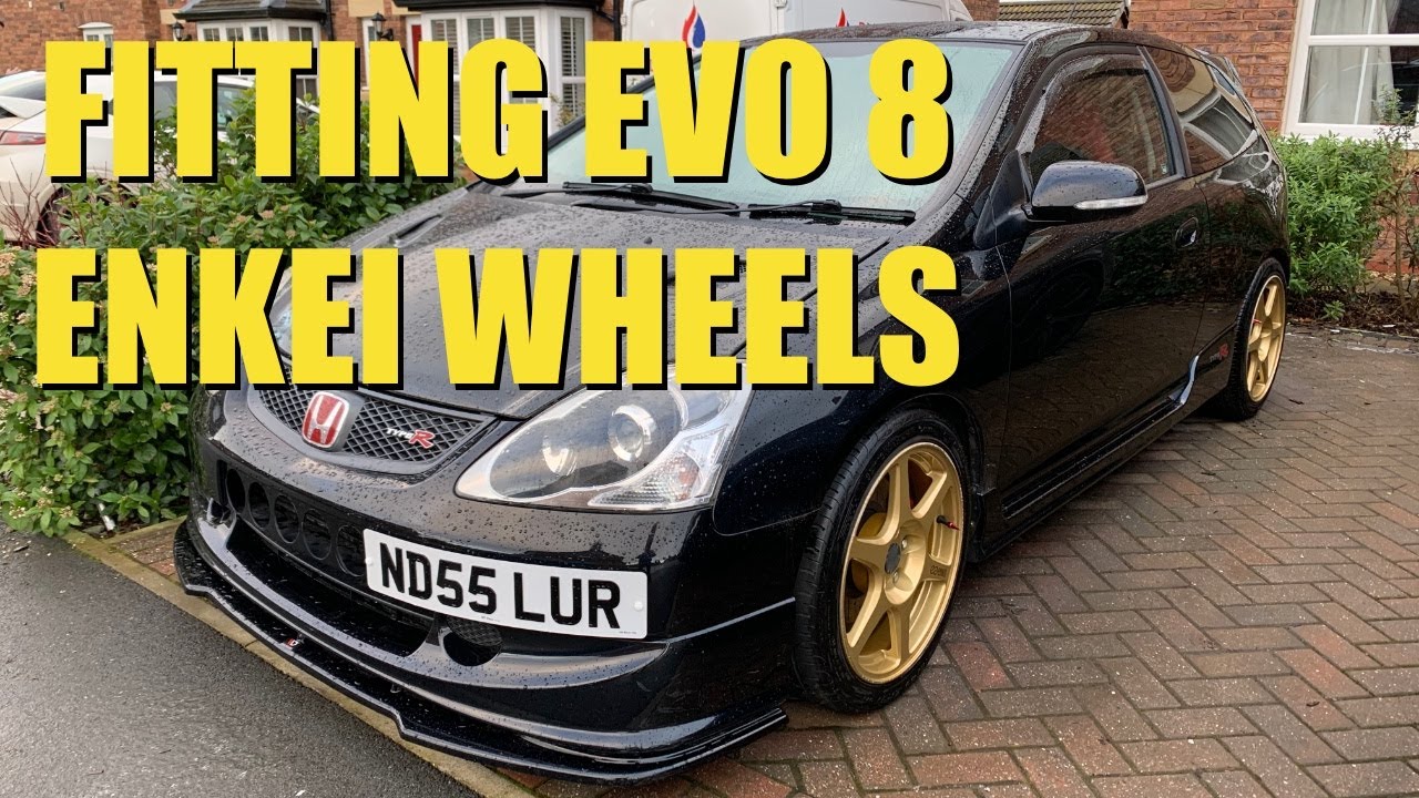 EP3 Type R Fitting Evo 8 Enkei Wheels