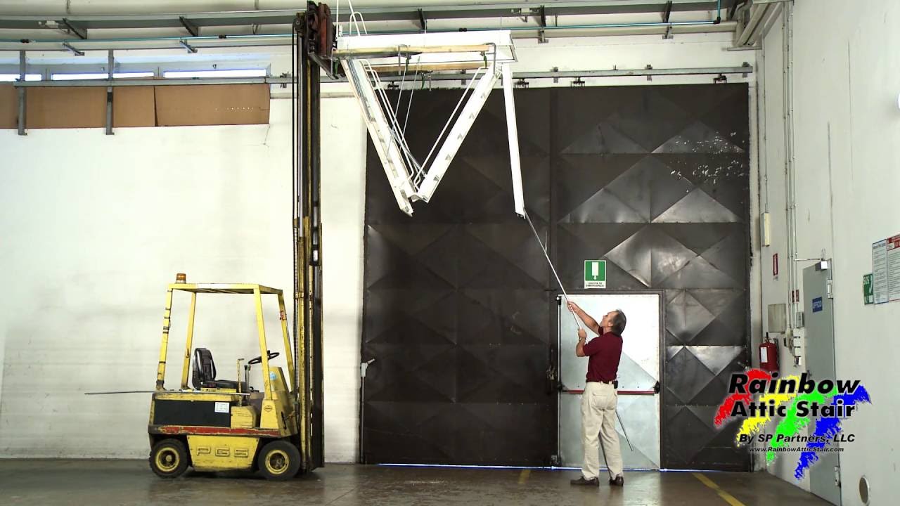 Rainbow Attic Stair - F-Series Stair Opening Demo
