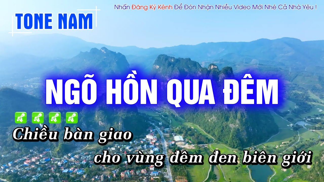 Karaoke Ngõ Hồn Qua Đêm Tone Nam Dễ Hát Nhất - Hoàng Dũng Karaoke