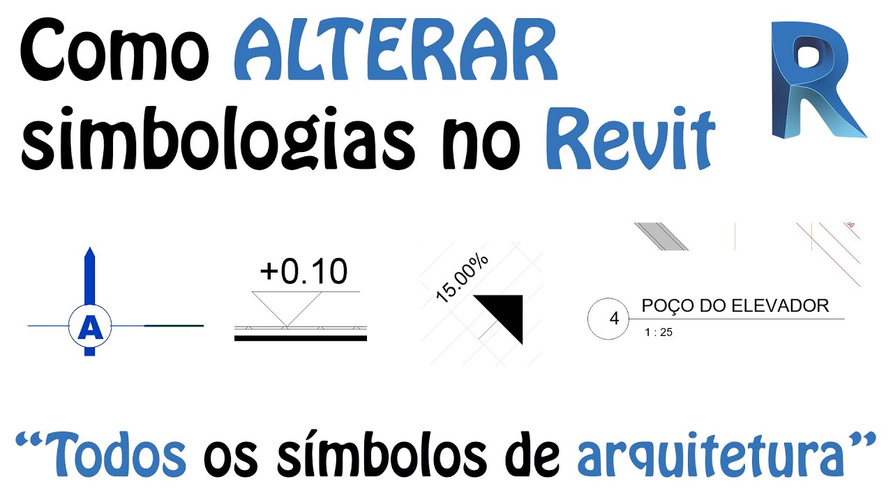 ALTERANDO simbologia de Cortes, Elevações, Vistas em folhas, Níveis e Norte (IDENTIFICADORES)