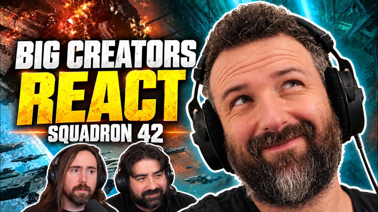Asmongold, LIRIK и Angry Joe смотрят Squadron 42 &mdash; Моё мнение