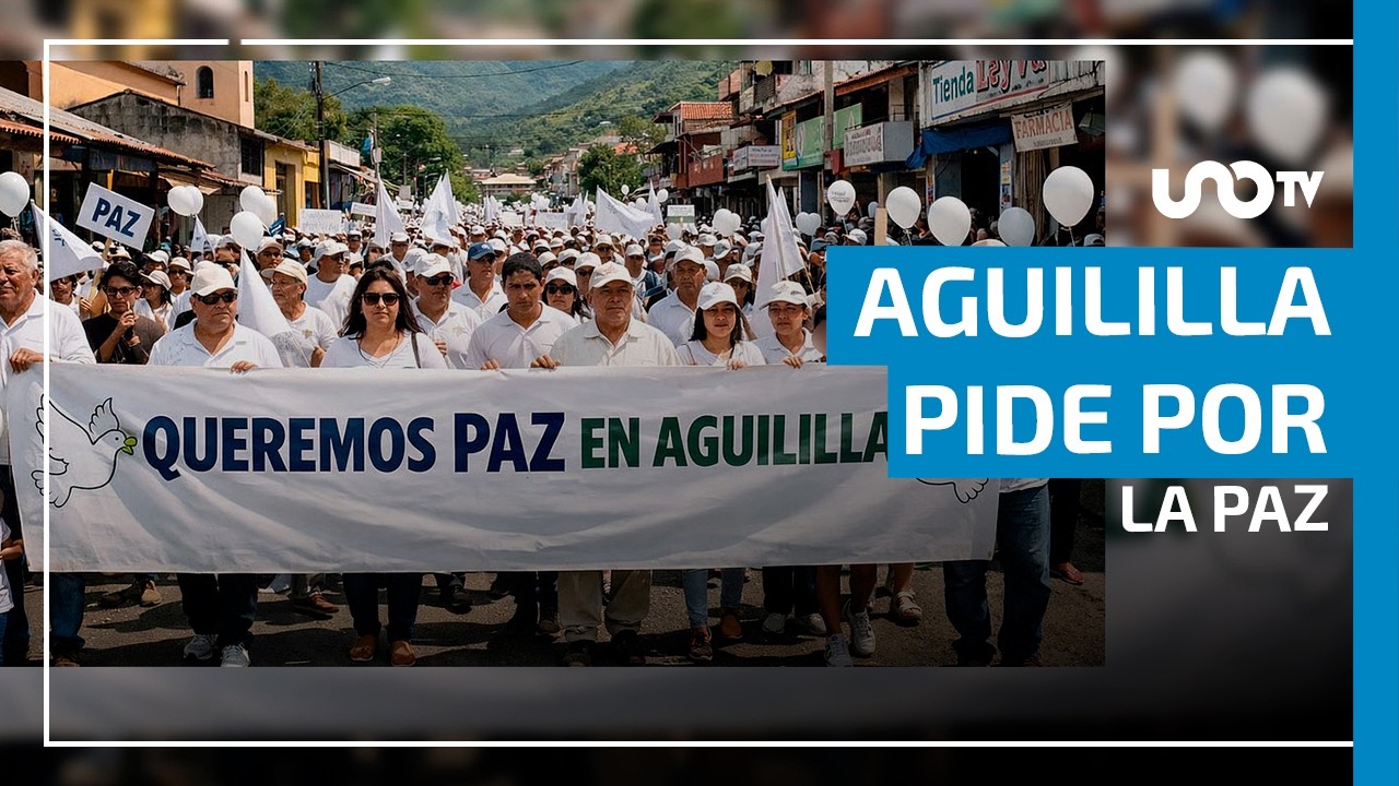 Con procesión, Iglesia y habitantes de Aguililla piden por la paz tras caída del 