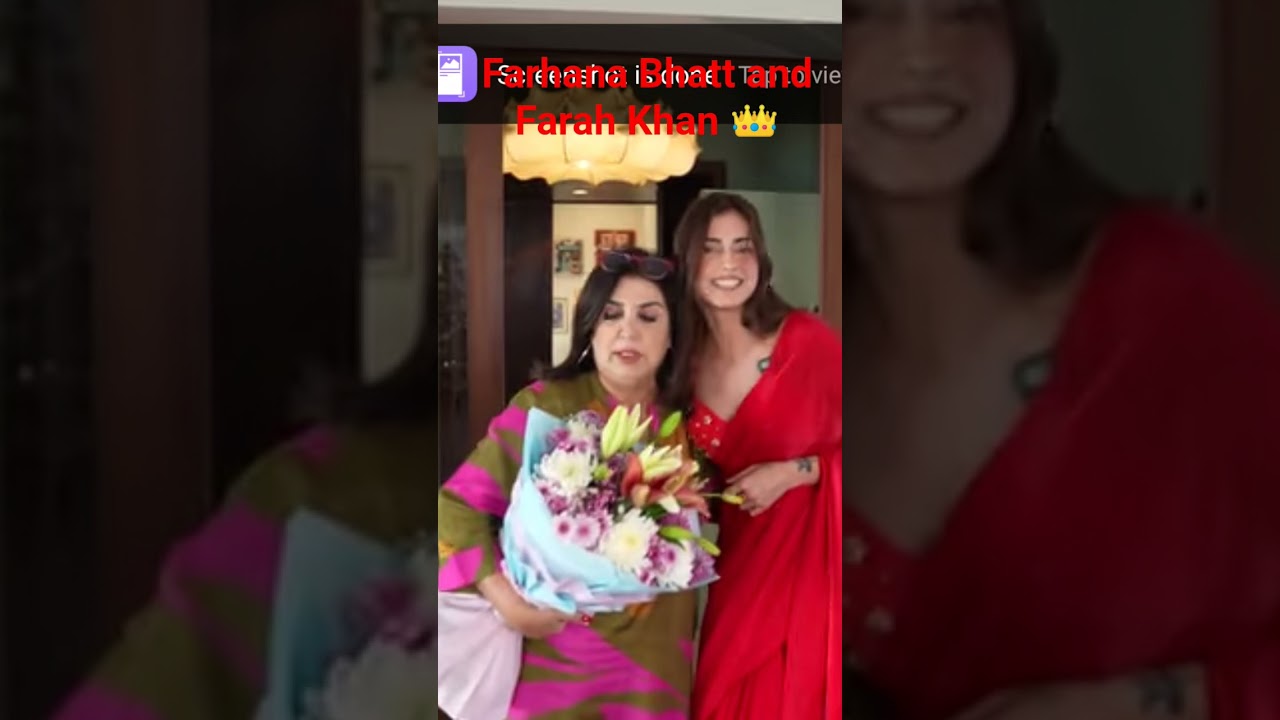 Farhana Bhatt and Farha Khan ❤️❤️ sath me project 💫💫 