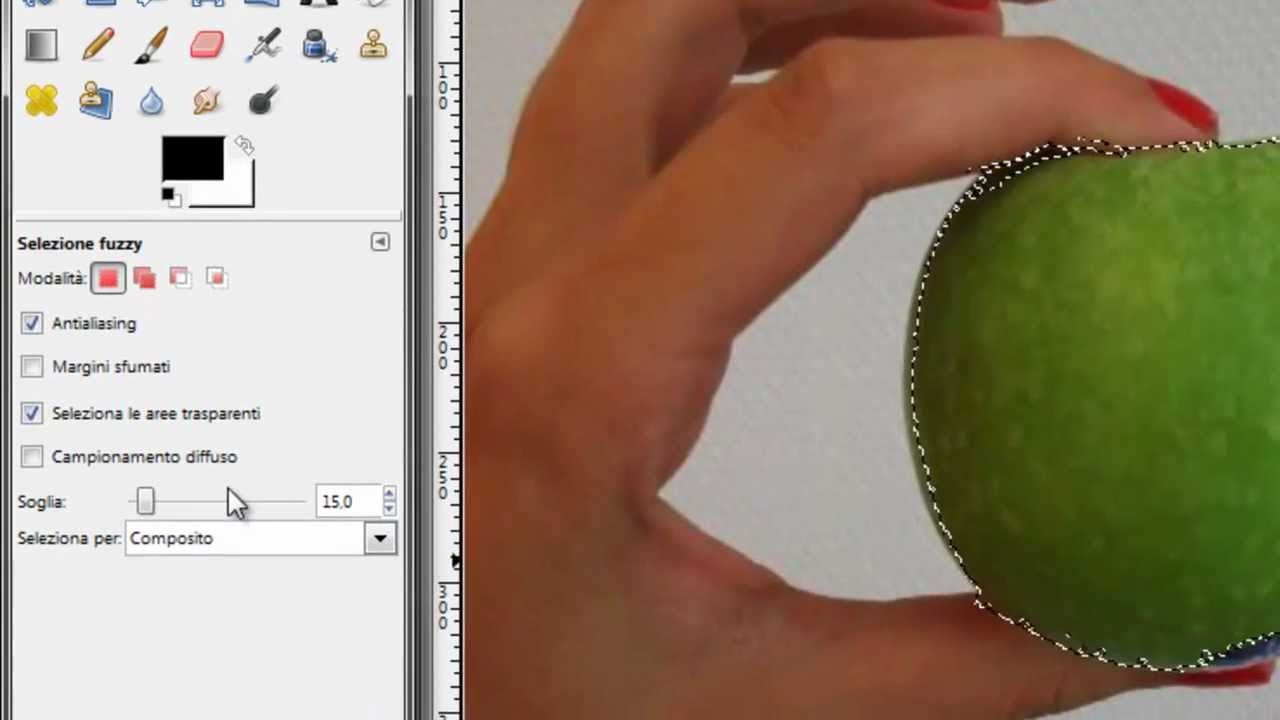 GIMP #14 [ITA] - Utilizzo avanzato bacchetta magica/fuzzy