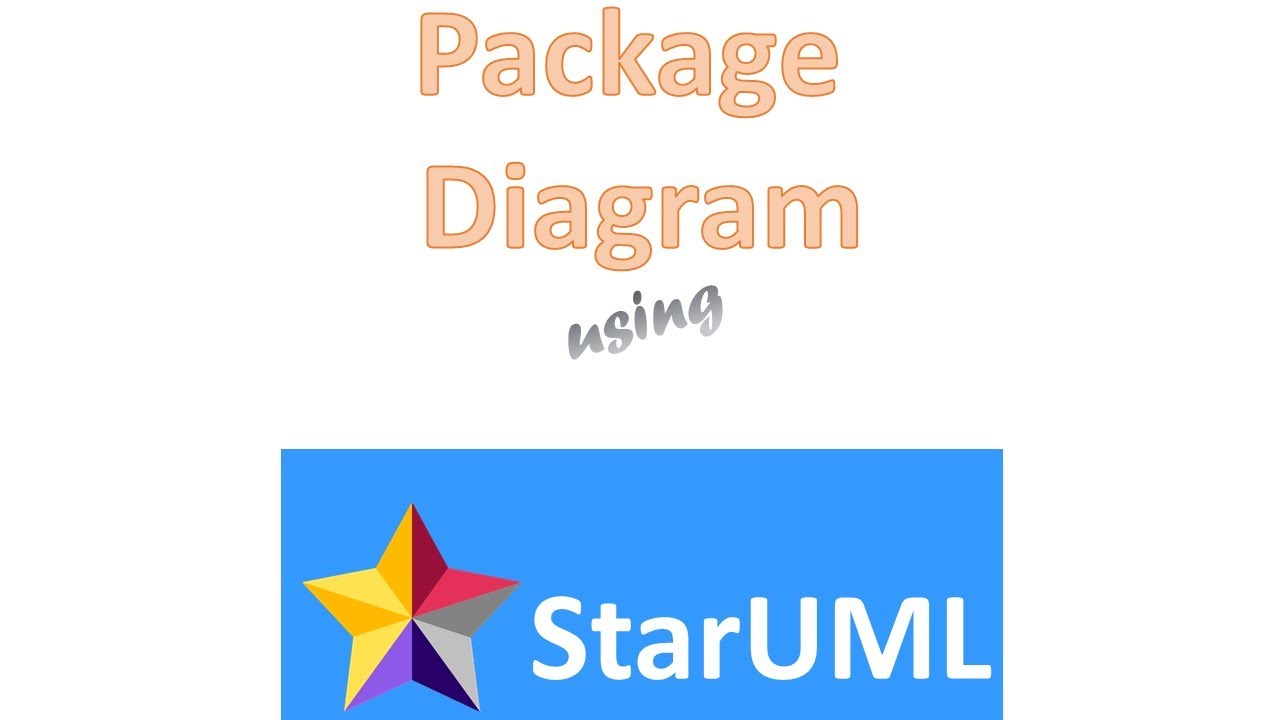 Package diagram using StarUML