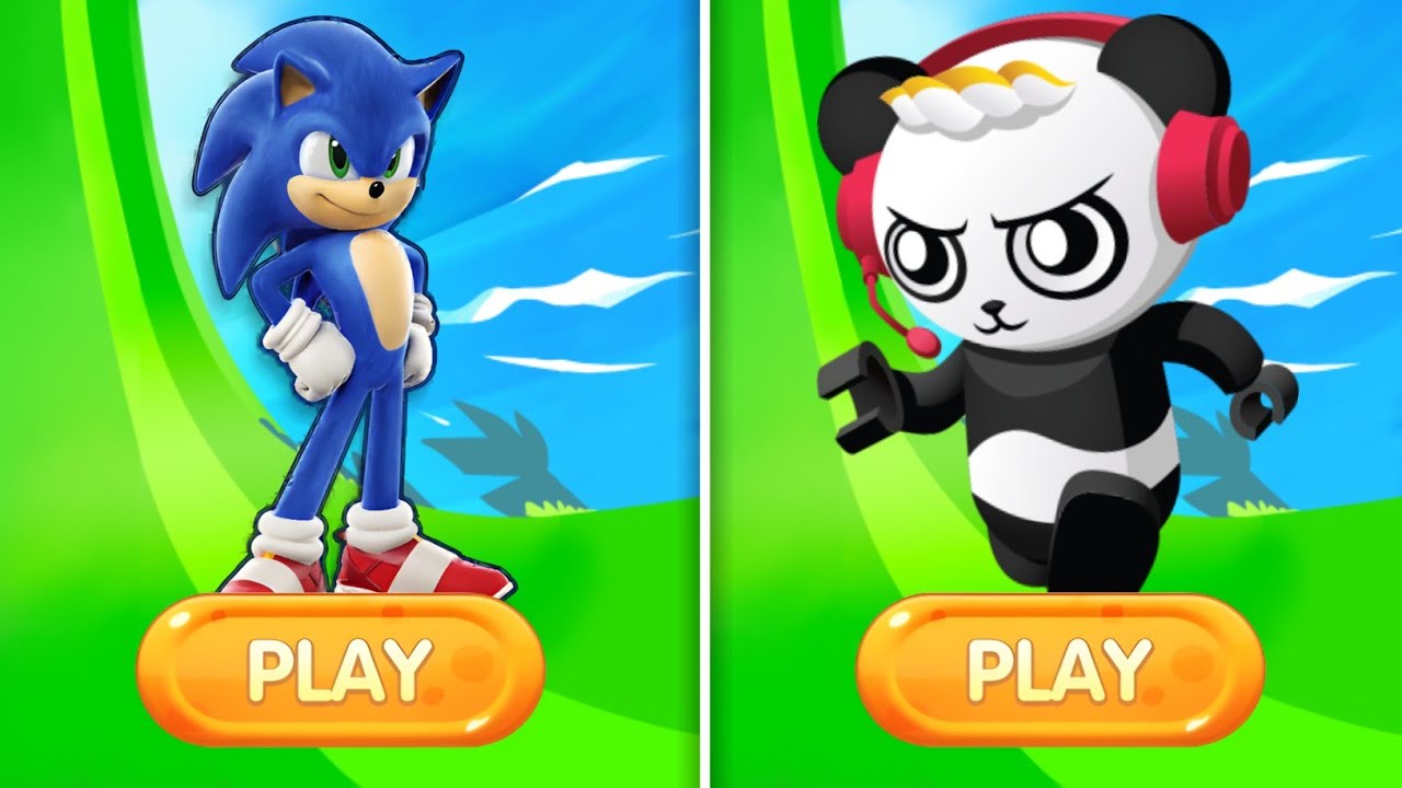 Sonic Dash Vs Tag With Ryan - Gameplay Sonic Vs All Running Games | Who's Win??!! 🎮🎯