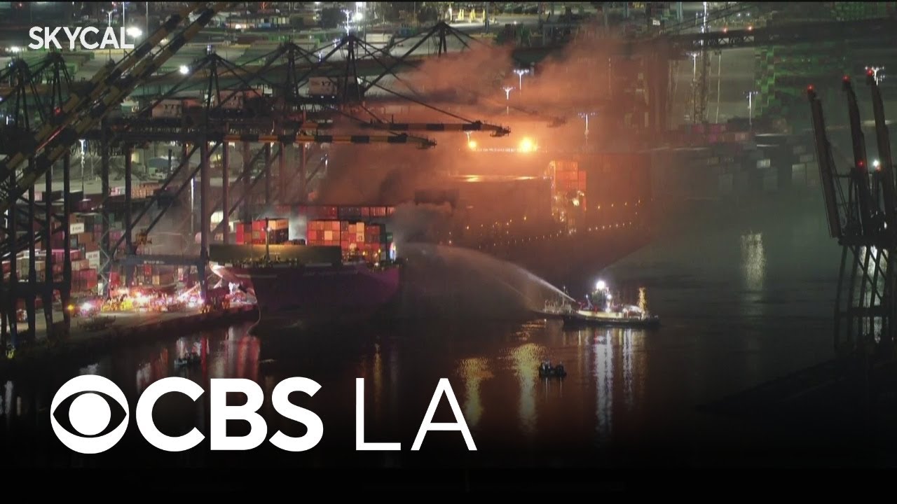 Shelter-in-place order issued as cargo ship continues to burn in Port of LA