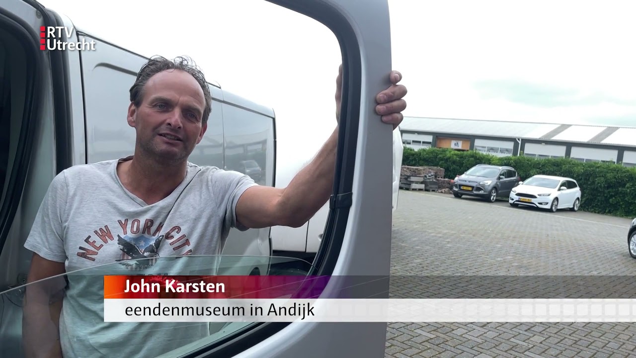 Eend Bernadette sneuvelde bij de storm in Leersum en staat nu in het museum [RTV Utrecht]
