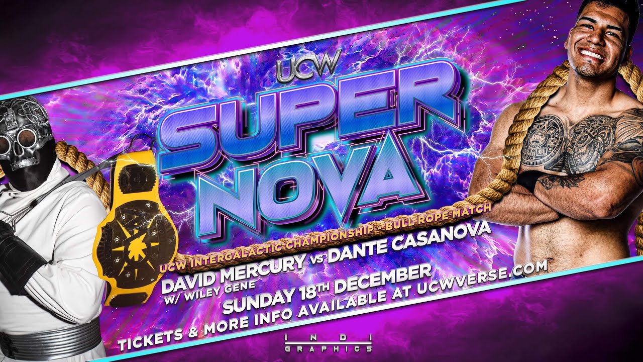 Dante Casanova vs David Mercury | UCW Intergalactic championship | bull rope match