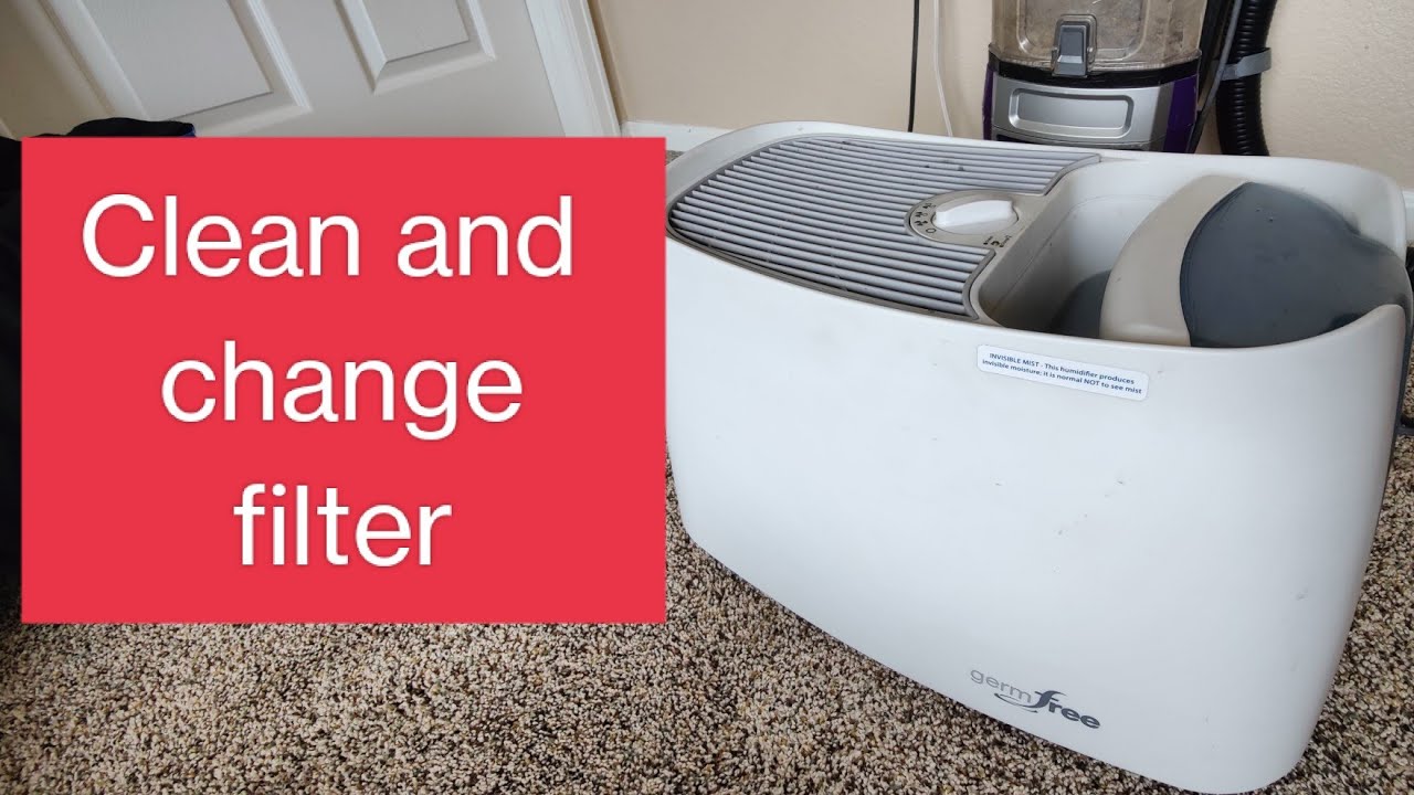 How to clean and change filter on germ-free Honeywell home humidifier