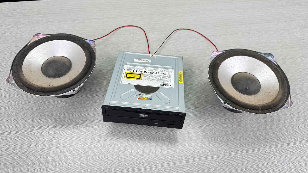 Сделайте так, чтобы у вас был мощный усилитель от компьютера с CD/DVD ROM