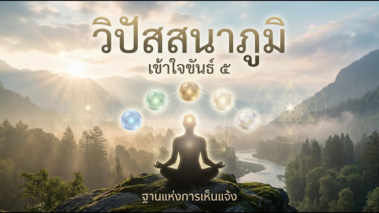 วิปัสสนาภูมิ – เห็นขันธ์ 5 ตามความเป็นจริง สู่ความหลุดพ้น