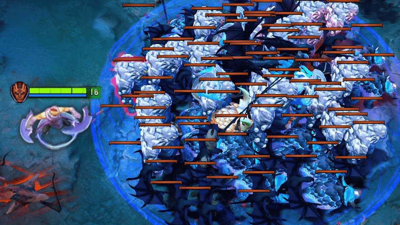 Вот как нужно фармить героя с 30+ убийствами против мага в Dota 2.
