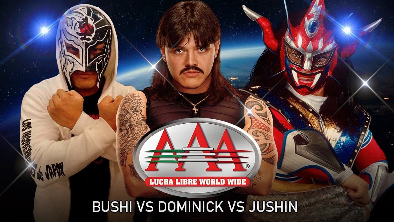 Bushi VS Dominik Mysterio VS Jushin Liger Tiger - (AAA WWE 2K24)