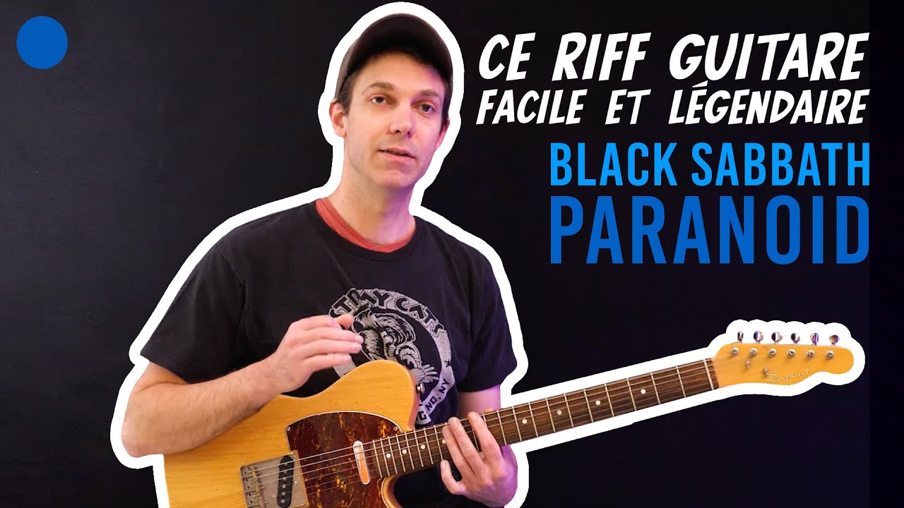 🔵 Ce RIFF de GUITARE FACILE | Paranoïd de BLACK SABBATH + Tabs !