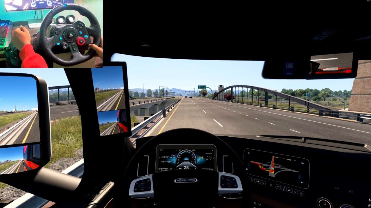 A Scenic Drive Through Colorado State - American Truck Simulator - Steering Wheel+Shifter Gameplay 