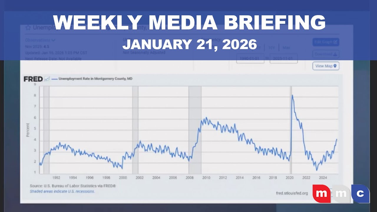 Montgomery County Maryland Weekly Media Briefing January 21, 2026
