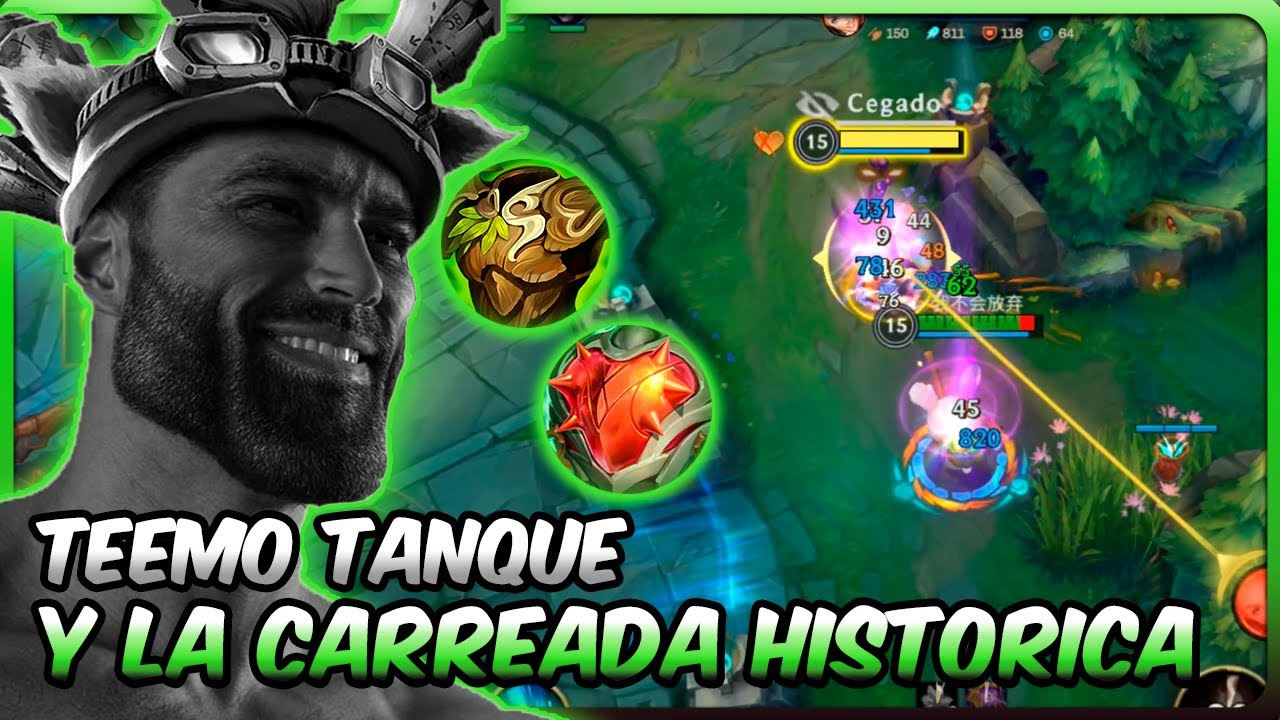 ESTE BUILD DE TEEMO LA CARGA EL DIABLO 😈!! Teemo Wild Rift Gameplay