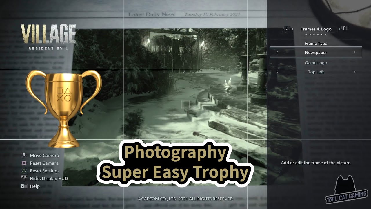 Resident Evil 8 - Photographer trophy (easiest Trophy) ^_^