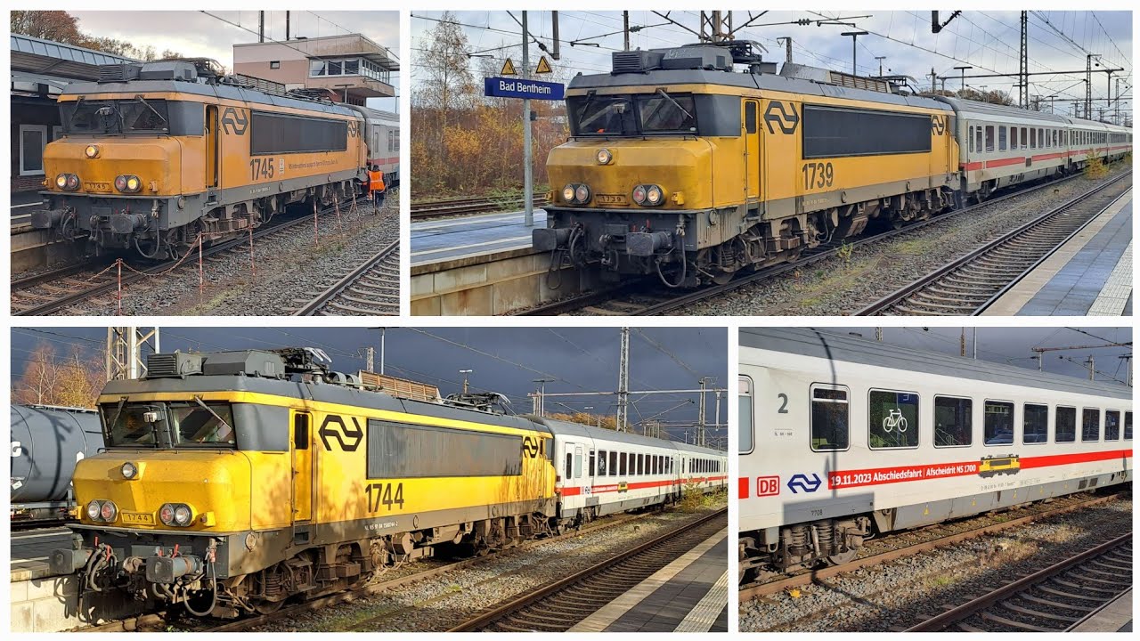 Die letzten Einsätze der NS-Baureihe 1700 im November 2023 (Bahnhof Bad Bentheim)