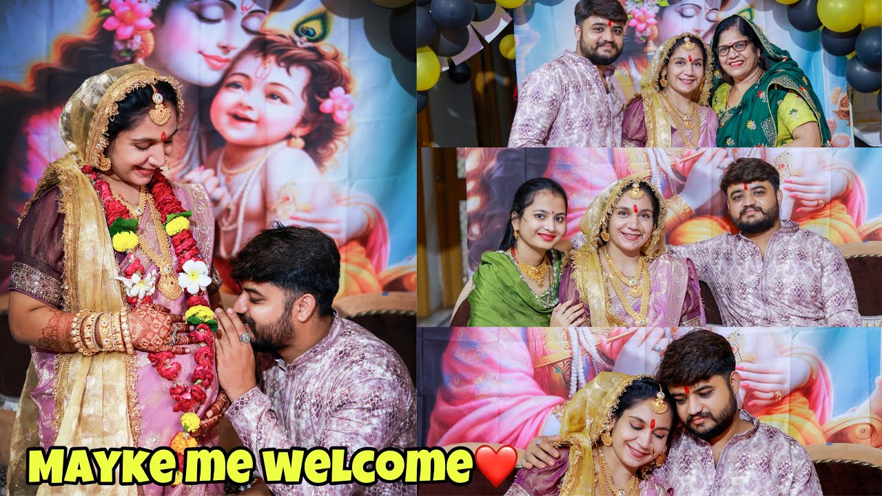 Sasural se vidai leke chale ❤️| pihar me kiya bohot hi pyara sa welcome | photoshoot | family