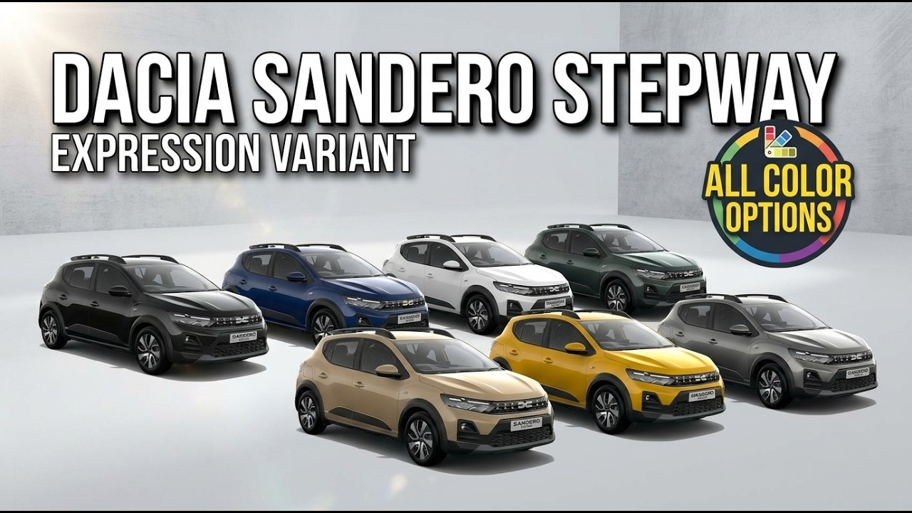2026 Dacia Sandero Stepway Expression: All 7 Colors | AUTOBICS