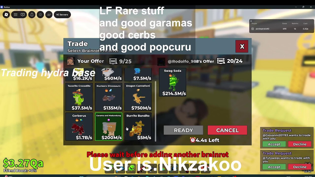 Sab trading!