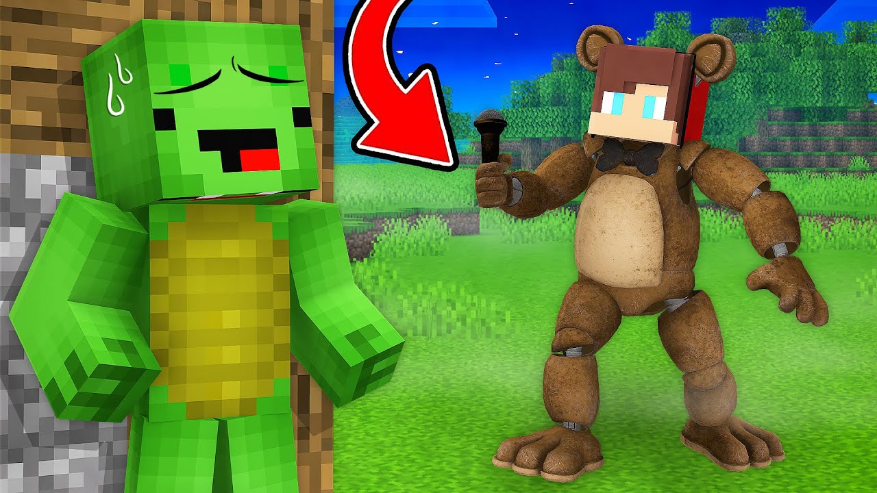 Why JJ Turned into a FREDDY and Wants to Attack Mikey at Night in Minecraft? - Maizen Challenge