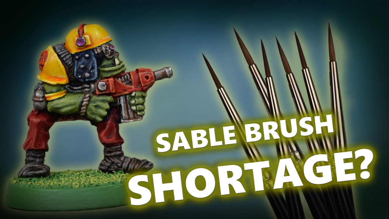 The BEST Synthetic Brushes on the Market? Painting a Classic Warhammer 40k Space Ork | Contrast