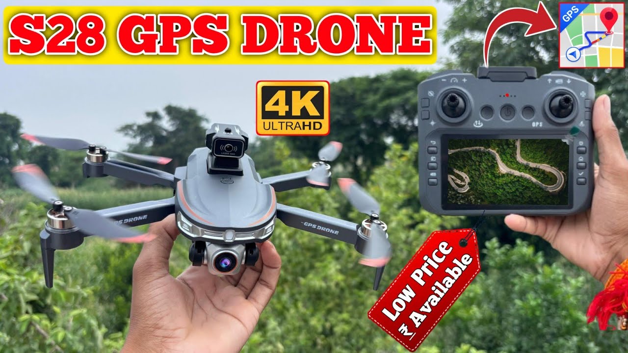  S28 GPS Drone Camera Unboxing & Camera Test |  Display wala Drone with Gps | Best Gps Camera Drone 