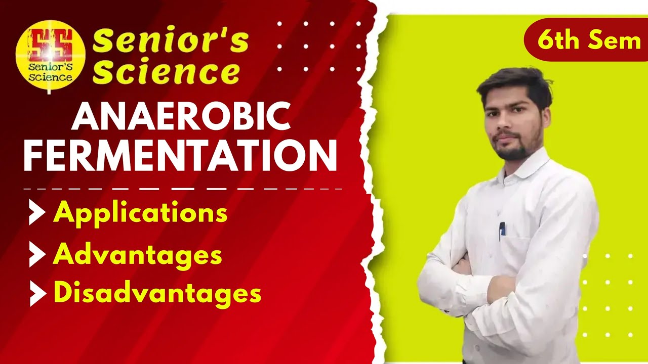 Anaerobic Fermentation Process || Application Advantages Disadvantages|| #seniorsscience