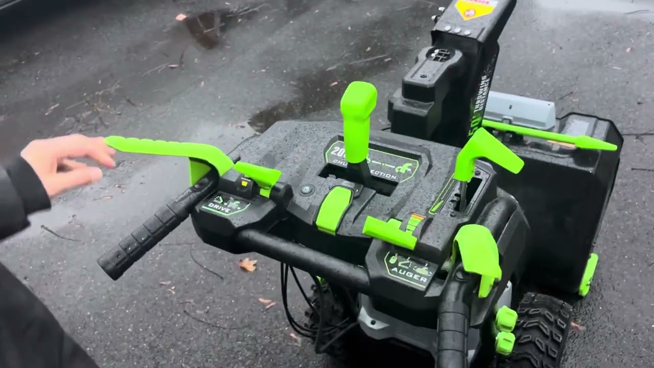 How to use Ego snowblower self propelled