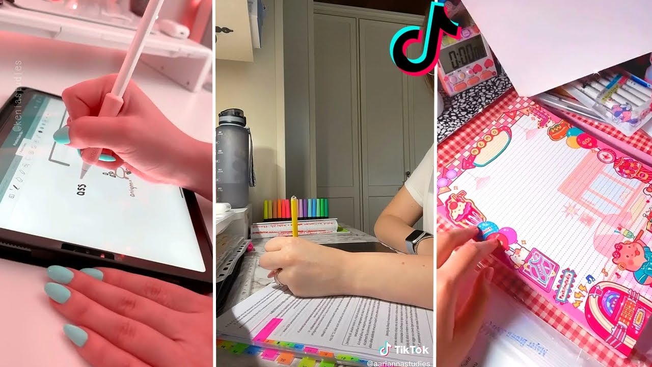 STUDY WITH ME #4📚 TIKTOK COMPILATION | Aesthetic Kawaii